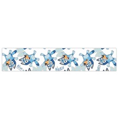 Bluey, Bluey merch, Bluey pattern, Bluey Bluey, bingo, Bluey design, bluey dog 12 X60  Small Premium Plush Fleece Scarf from UrbanLoad.com Back