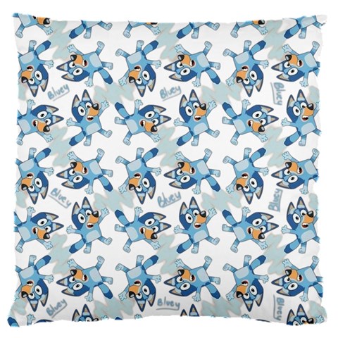 Bluey, Bluey merch, Bluey pattern, Bluey Bluey, bingo, Bluey design, bluey dog 18  Baby Flannel Cushion Case (Two Sides) from UrbanLoad.com Back