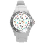 Bluey, Bluey merch, Bluey pattern, Bluey Bluey, bingo, Bluey design, bluey dog Round Plastic Sport Watch (L) Bluey, Bluey merch, Bluey pattern, Bluey Bluey, bingo, Bluey design, bluey dog Round Plastic Sport Watch (L)