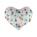Bluey, Bluey merch, Bluey pattern, Bluey Bluey, bingo, Bluey design, bluey dog Standard 16 Premium Flano Heart Shape Cushions Bluey, Bluey merch, Bluey pattern, Bluey Bluey, bingo, Bluey design, bluey dog Standard 16 Premium Flano Heart Shape Cushions