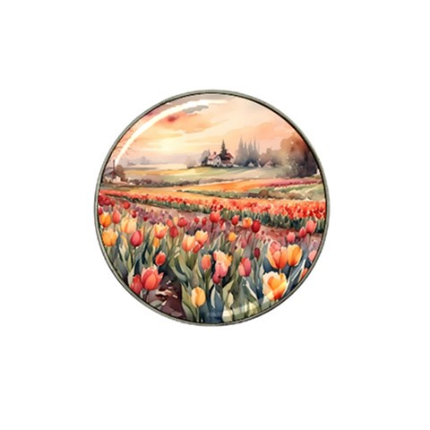Tulips Field Tree Hat Clip Ball Marker (10 pack) from UrbanLoad.com Front