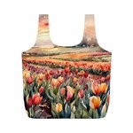 Tulips Field Tree Full Print Recycle Bag (M)