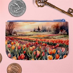 Tulips Field Tree Large Coin Purse from UrbanLoad.com Back