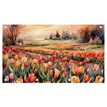 Tulips Field Tree Banner and Sign 7  x 4 