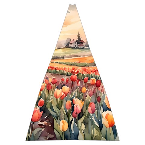 Tulips Field Tree Automatic Folding Umbrella with Case (Large) from UrbanLoad.com 13.71 x19.92  Umbrella - 1
