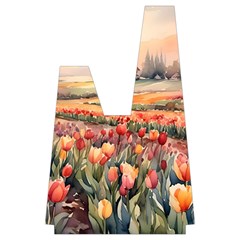 Tulips Field Tree Japanese Wrist Knot Bag from UrbanLoad.com Back Inisde