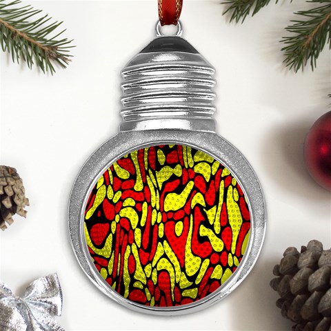 RBY 127 Metal Light Bulb Shape Ornament from UrbanLoad.com Front