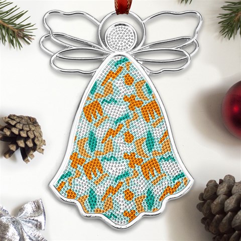 Design Pattern Seamless Tropical Metal Loving Angel Silver  from UrbanLoad.com Front