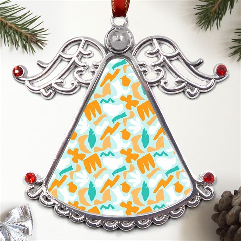 Design Pattern Seamless Tropical Metal Angel with Crystal Ornament from UrbanLoad.com Front