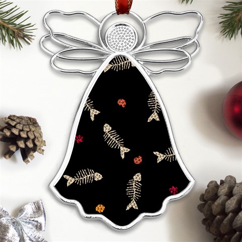 Pattern Design Seamless Fishbone Metal Loving Angel Silver  from UrbanLoad.com Front