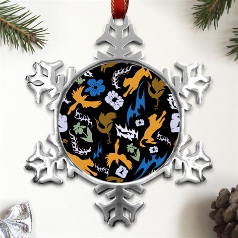 Pattern Design Seamless Texture Metal Small Snowflake Ornament from UrbanLoad.com Front