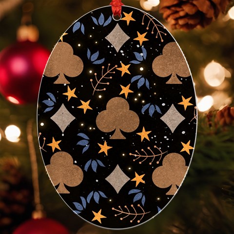 Seamless Pattern Repeat Repetition UV Print Acrylic Ornament Oval from UrbanLoad.com Front