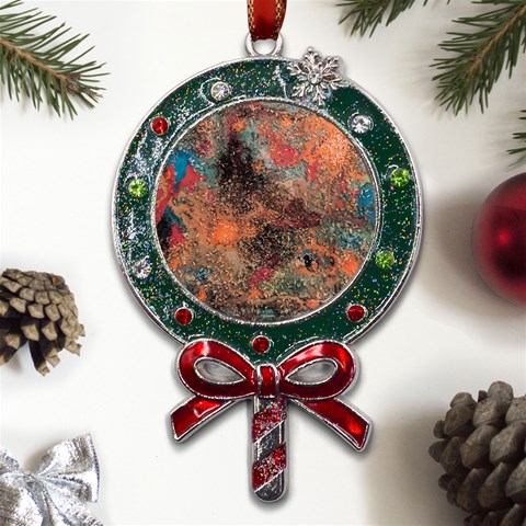 abstraction 22 Metal X Mas Lollipop with Crystal Ornament from UrbanLoad.com Front