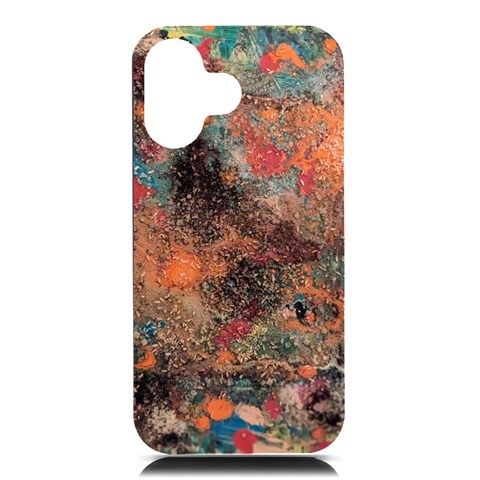 abstraction 22 iPhone 16 Black UV Print PC Hardshell Case from UrbanLoad.com Front