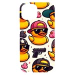 Gangster rubber ducky iPhone 15 Black UV Print PC Hardshell Case