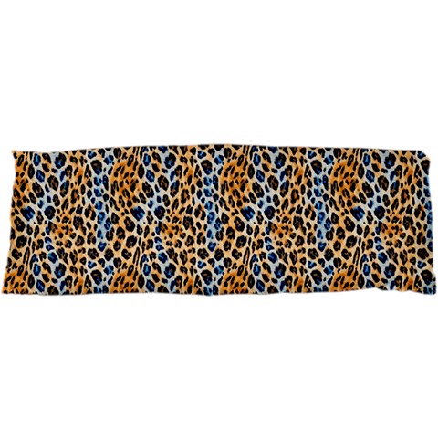 Blue Brown Leopard 47 x17  Body Pillow Case Dakimakura (Two Sides) from UrbanLoad.com Front