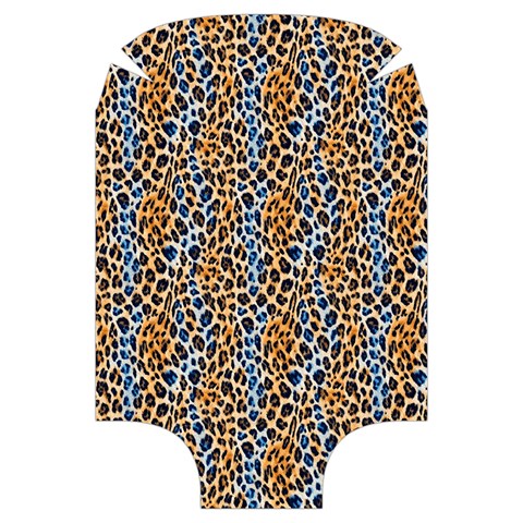 Blue Brown Leopard Luggage Cover (Large) from UrbanLoad.com Front