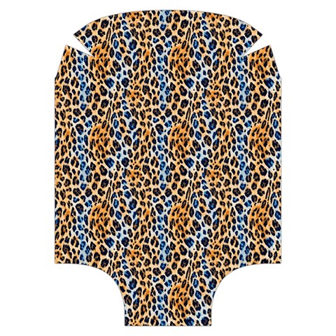 Blue Brown Leopard Luggage Cover (Medium) from UrbanLoad.com Back