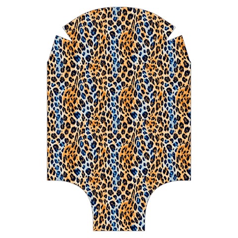 Blue Brown Leopard Luggage Cover (Small) from UrbanLoad.com Front