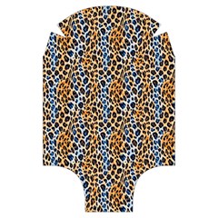 Blue Brown Leopard Luggage Cover (Small) from UrbanLoad.com Back
