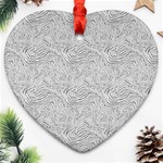 Light Grey Snake Ornament (Heart)