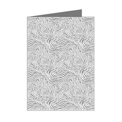 Light Grey Snake Mini Greeting Card from UrbanLoad.com Left