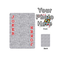 Light Grey Snake Playing Cards 54 Designs (Mini) from UrbanLoad.com Front - Joker2