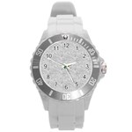 Light Grey Snake Round Plastic Sport Watch (L)