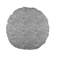 Light Grey Snake Standard 15  Premium Round Cushions from UrbanLoad.com Back