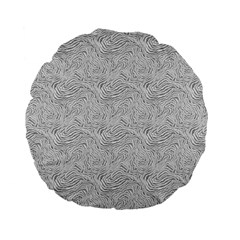 Light Grey Snake Standard 15  Premium Flano Round Cushions from UrbanLoad.com Back