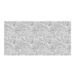 Light Grey Snake Satin Wrap 35  x 70 