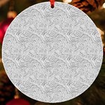 Light Grey Snake UV Print Acrylic Ornament Round