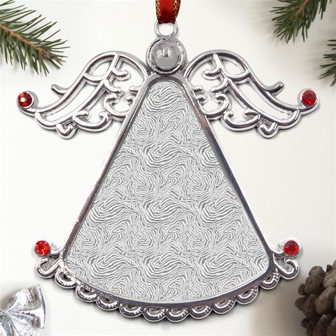 Light Grey Snake Metal Angel with Crystal Ornament from UrbanLoad.com Front