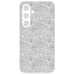 Light Grey Snake Samsung Galaxy S24 6.2 Inch Black TPU UV Case
