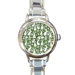 Easter bunny pattern Round Italian Charm Watch