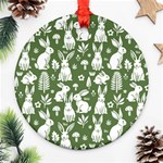 Easter bunny pattern Ornament (Round)
