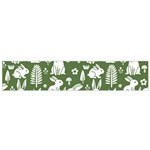 Easter bunny pattern 12 X60  Small Premium Plush Fleece Scarf