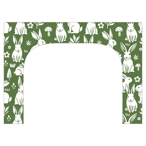 Easter bunny pattern Toiletries Pouch from UrbanLoad.com Front