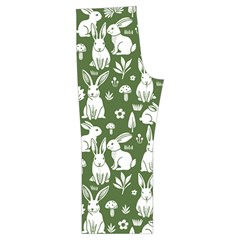 Easter bunny pattern Spaghetti Top Long Pants Satin Pajamas Set from UrbanLoad.com Back Bottom Left