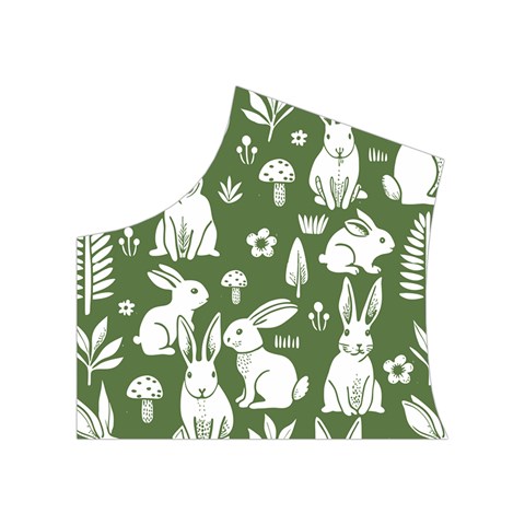Easter bunny pattern Women s Button Up Vest from UrbanLoad.com Top Left