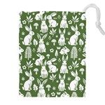 Easter bunny pattern Drawstring Pouch (4XL)