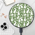 Easter bunny pattern Wireless Fast Charger(Black)