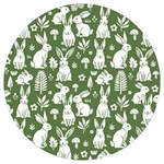 Easter bunny pattern Round Trivet
