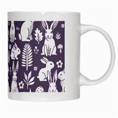 Easter bunny pattern White Mug from UrbanLoad.com Right