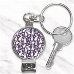 Easter bunny pattern Nail Clippers Key Chain