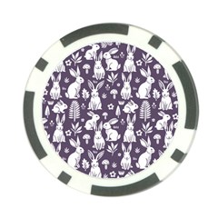 Easter bunny pattern Poker Chip Card Guard from UrbanLoad.com Back