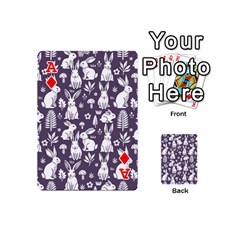 Ace Easter bunny pattern Playing Cards 54 Designs (Mini) from UrbanLoad.com Front - DiamondA