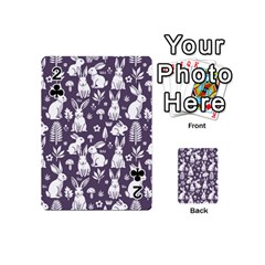 Easter bunny pattern Playing Cards 54 Designs (Mini) from UrbanLoad.com Front - Club2