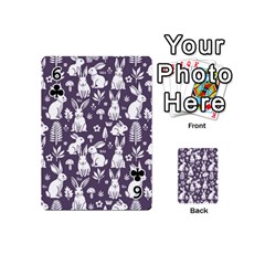 Easter bunny pattern Playing Cards 54 Designs (Mini) from UrbanLoad.com Front - Club6