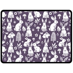Easter bunny pattern 80  x 56  Two Sides Fleece Blanket (Large) from UrbanLoad.com 80 x60  Blanket Back